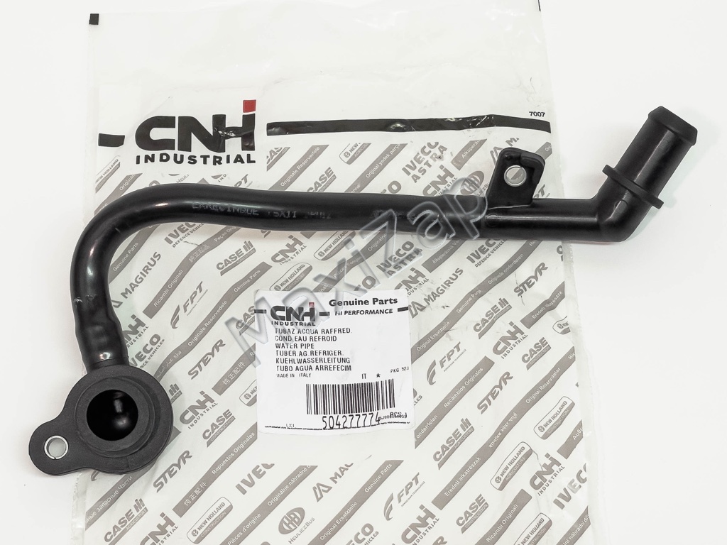 504277774 IVECO Трубка системы охлаждения от теплообменника к блоку ДВС Fiat Ducato RUS 2.3JTD 08-11