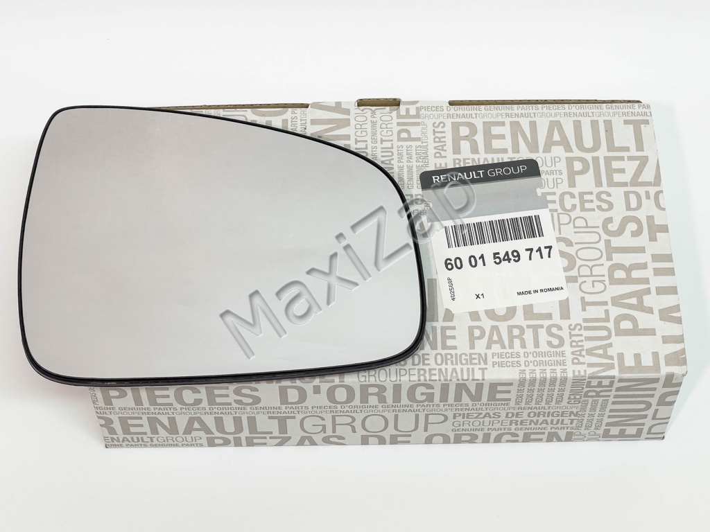 6001549717 RENAULT Стекло зеркала ПРАВ LOGAN E3 БОЛЬШ. С ПОДОГР.