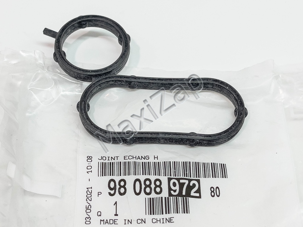 9808897280 PEUGEOT / CITROEN Прокладка теплообменника BOXER/JUMPER/DUCATO III
