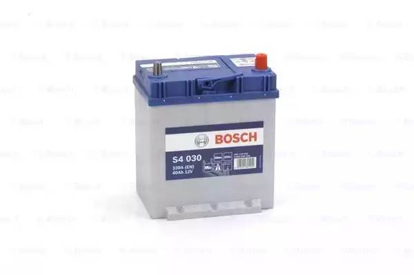 0092S40300 BOSCH akumulator  40Ah/330A/P+  S4  S4  030  NIEBIESKI  187x140x227