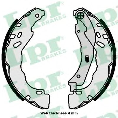 01109 LPR Комлект  тормозных  накладок