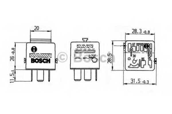 0332019456 BOSCH РЕЛЕ