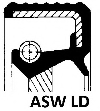 044590 ELRING САЛЬНИК КОЛЕНВАЛА