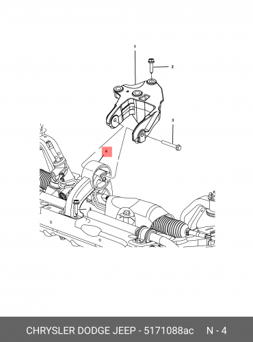 05171088AC CHRYSLER опора двигателя