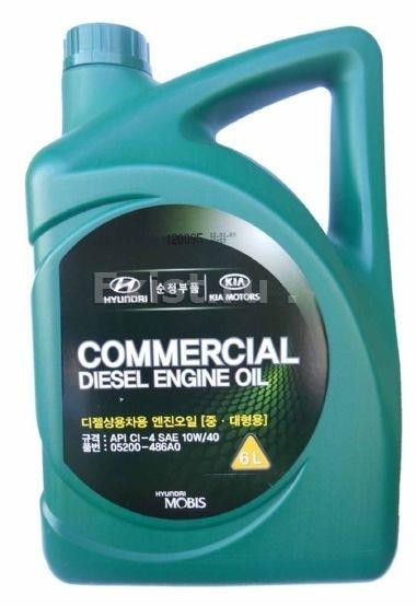 05200486A0 HYUNDAI/KIA Масло моторное 10W40 Commercial Diesel CI-4  6л