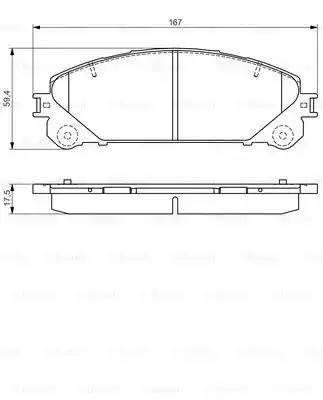 0986495169 BOSCH Колодки  торм
