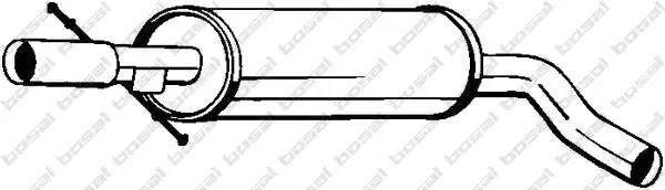 105111 BOSAL Средний  глушитель  выхлопных  газов