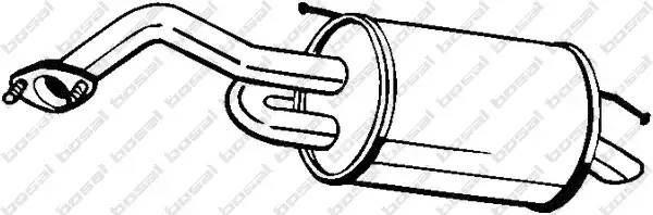 128001 BOSAL Глушитель  выхлопных  газов  конечный