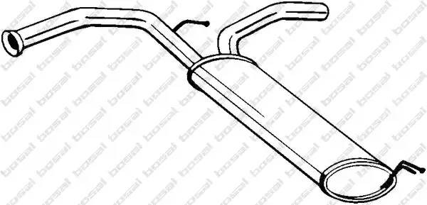 135721 BOSAL Глушитель  выхлопных  газов  конечный