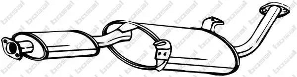 145015 BOSAL Tlumik  ukladu  wydechowego  srodkowy  FORD  MAVERICK    NISSAN  TERRANO  II  2.7D  02.93-09.07