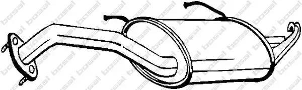 145389 BOSAL Tlumik  ukladu  wydechowego  tyl  NISSAN  100NX  1.6  03.90-10.94