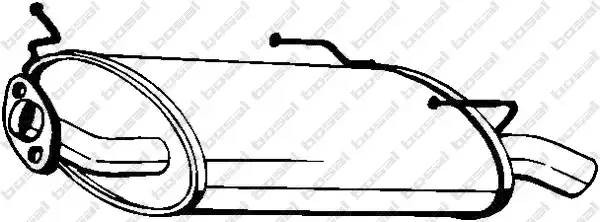 145519 BOSAL Tlumik  ukladu  wydechowego  tyl  NISSAN  PRIMERA  1.6  04.98-12.01