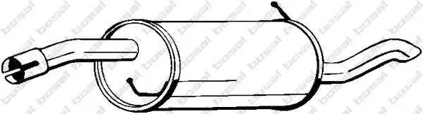 154163 BOSAL Tlumik  ukladu  wydechowego  tyl  FORD  FUSION  1.6  08.02-11.08