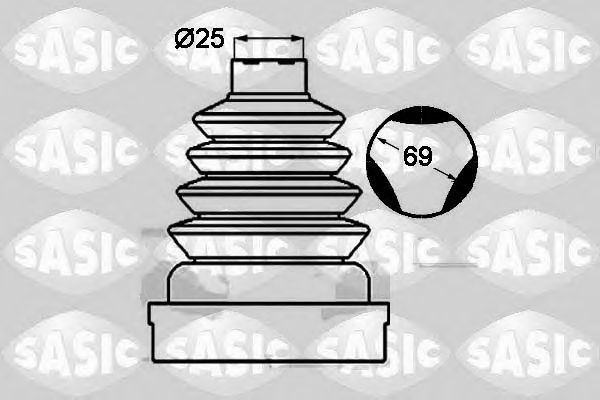 1904023 SASIC Комплект  пылника,  приводной  вал