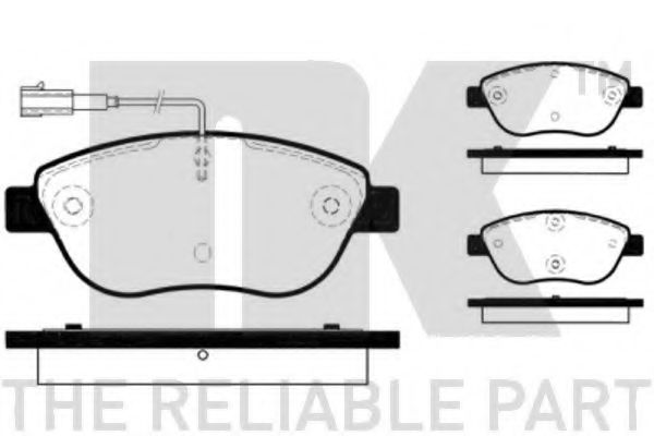 222364 NK КОЛОДКИ ТОPМОЗНЫЕ ДИСКОВЫЕ К-Т