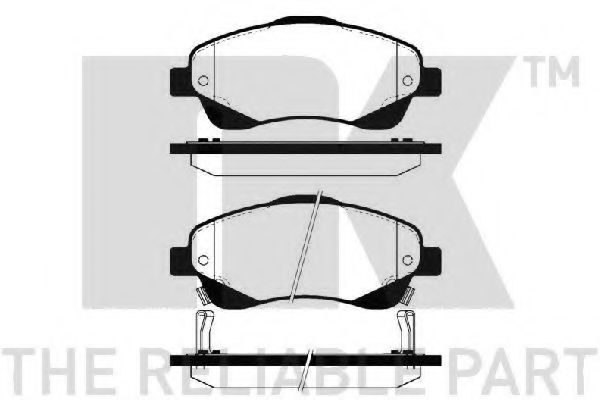 224562 NK Колодки тормозные дисковые