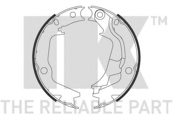 2734788 NK Колодки тормозные барабанные Hyundai i20  Kia Soul 08-