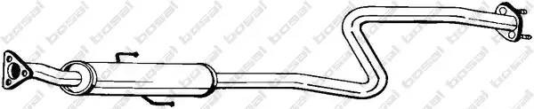 284731 BOSAL Tlumik  ukladu  wydechowego  srodkowy  HONDA  PRELUDE  IV  2.0/2.3  02.92-09.96