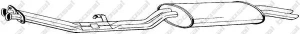 285053 BOSAL Tlumik  ukladu  wydechowego  tyl  BMW  3  (E30)  2.0/2.5/2.7  09.83-11.93