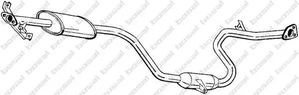 285279 BOSAL Tlumik  ukladu  wydechowego  srodkowy  MITSUBISHI  SPACE  2.0  10.92-10.98