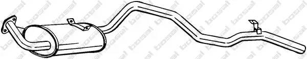 286013 BOSAL Tlumik  ukladu  wydechowego  tyl  TOYOTA  LAND  CRUISER  2.4D  01.90-05.96