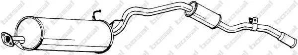 286233 BOSAL Tlumik  ukladu  wydechowego  tyl  TOYOTA  4  RUNNER  3.0  01.90-10.95