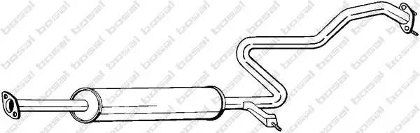 287703 BOSAL Tlumik  ukladu  wydechowego  srodkowy  NISSAN  MAXIMA  /  MAXIMA  QX  IV  2.0/3.0  01.95-08.00