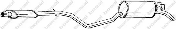 287871 BOSAL Tlumik  ukladu  wydechowego  tyl  FIAT  PUNTO  1.1  09.93-02.00