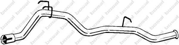 480483 BOSAL Rura  wydechowa  tyl  OPEL  FRONTERA  A  2.3D  03.92-10.98