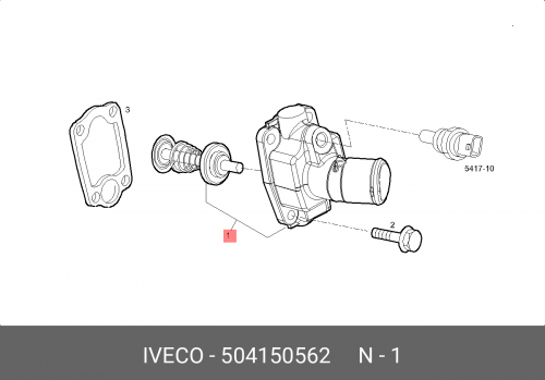 504150562 IVECO Термостат,  охлаждающая  жидкость