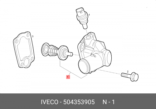 504353905 IVECO Термостат в сборе IVECO Daily