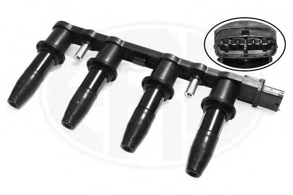 880153 ERA Катушка зажигания OPEL Astra H,Corsa D,Vectra C,Zafira B (1.6/1.8)