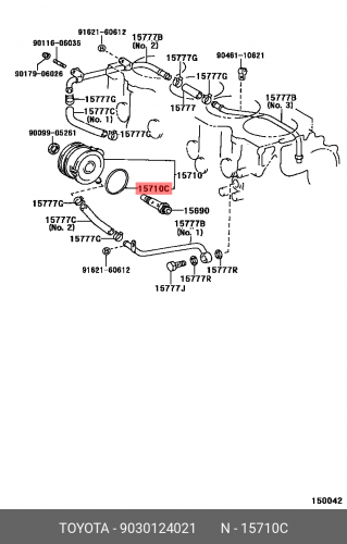 9030124021 TOYOTA / LEXUS Кольцо уплотнительное