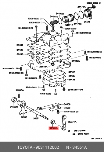 9031112002 TOYOTA / LEXUS САЛЬНИК АКПП MANY