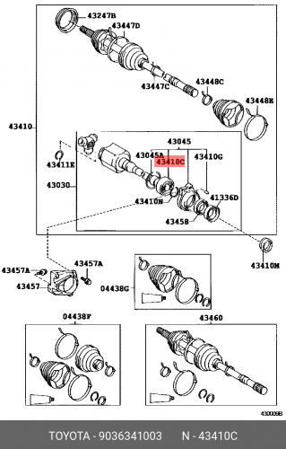 9036341003 TOYOTA / LEXUS ПОДШИПНИК