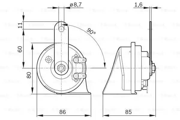 9320335007 BOSCH СИГНАЛ  ЗВУКОВОЙ