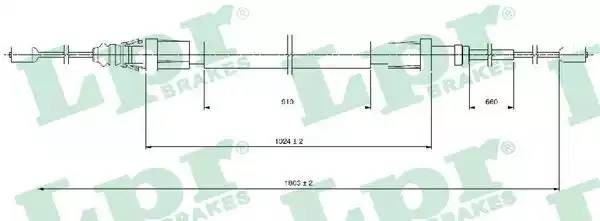 C1685B LPR Тросик  тормоза