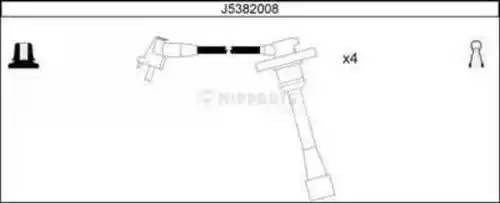 J5382008 NIPPARTS Высоковольтный провод