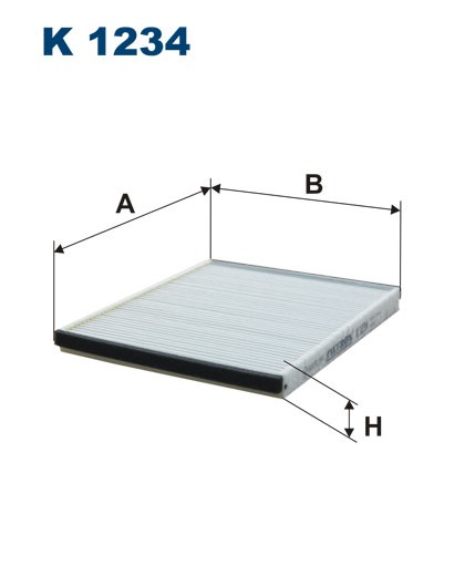 K1234 FILTRON ФИЛЬТР  САЛОНА  AVEO  (ПРО-ВО  КИТАЙ)