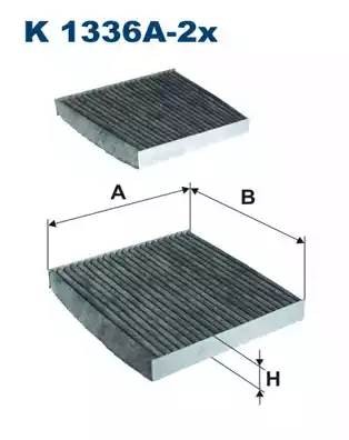 K1336A2X FILTRON ФИЛЬТР САЛОНА  X3 F25 УГОЛЬ