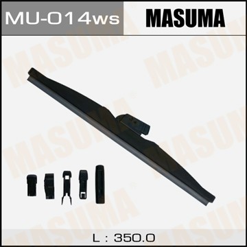 MU014WS MASUMA Щётка стеклоочистителя зимняя MASUMA 14, крюк (350мм) (6 видов креплений) 