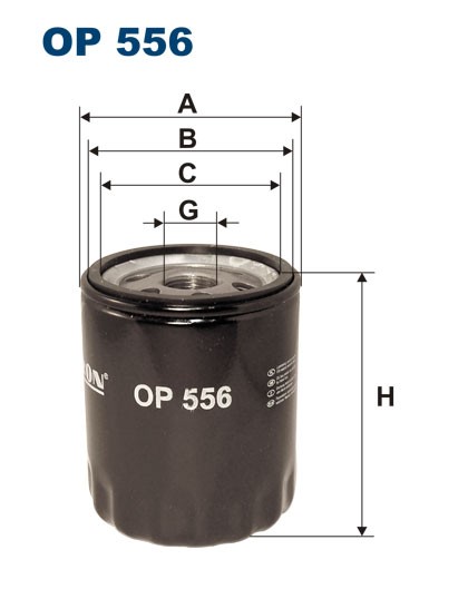 OP556 FILTRON Масляный  фильтр