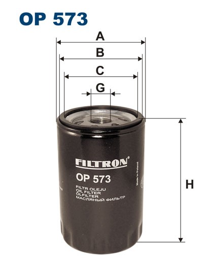 OP573 FILTRON ФИЛЬТР  МАСЛЯНЫЙ