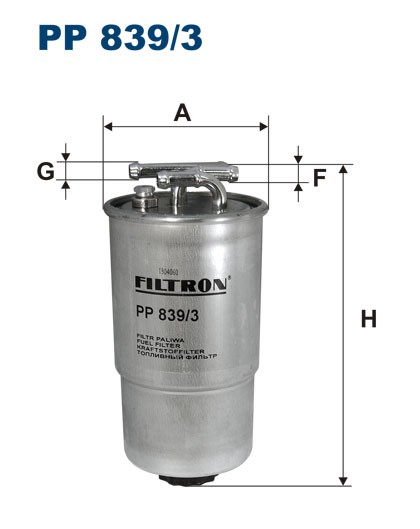 PP8393 FILTRON Топливный  фильтр