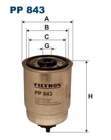 PP843 FILTRON Топливный  фильтр