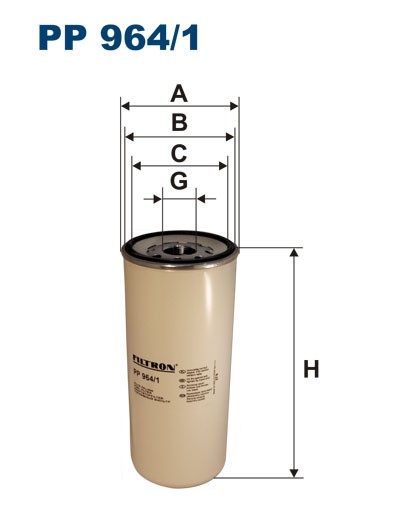 PP9641 FILTRON Фильтр  топливный