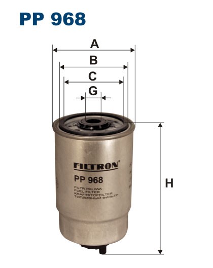 PP968 FILTRON Топливный  фильтр