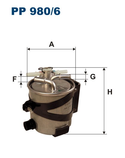 PP9806 FILTRON Топливный  фильтр