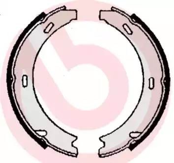 S50508 BREMBO Комплект  тормозных  колодок,  стояночная  тормозная  с