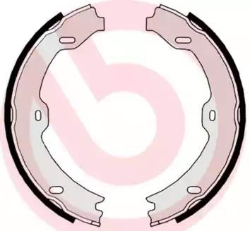 S50519 BREMBO Комплект  тормозных  колодок,  стояночная  тормозная  с